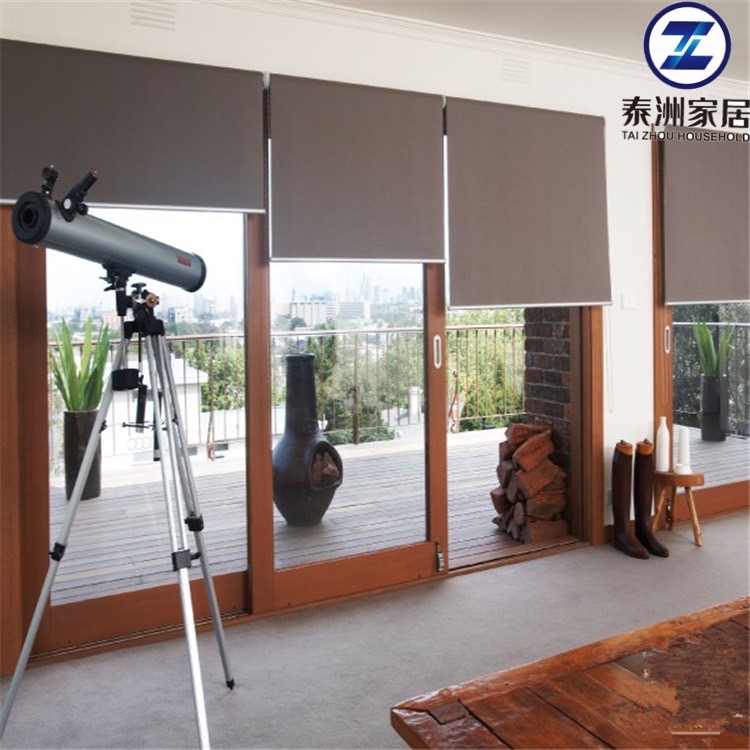 Smart Home System Electric Blackout Fabric Roller Blinds