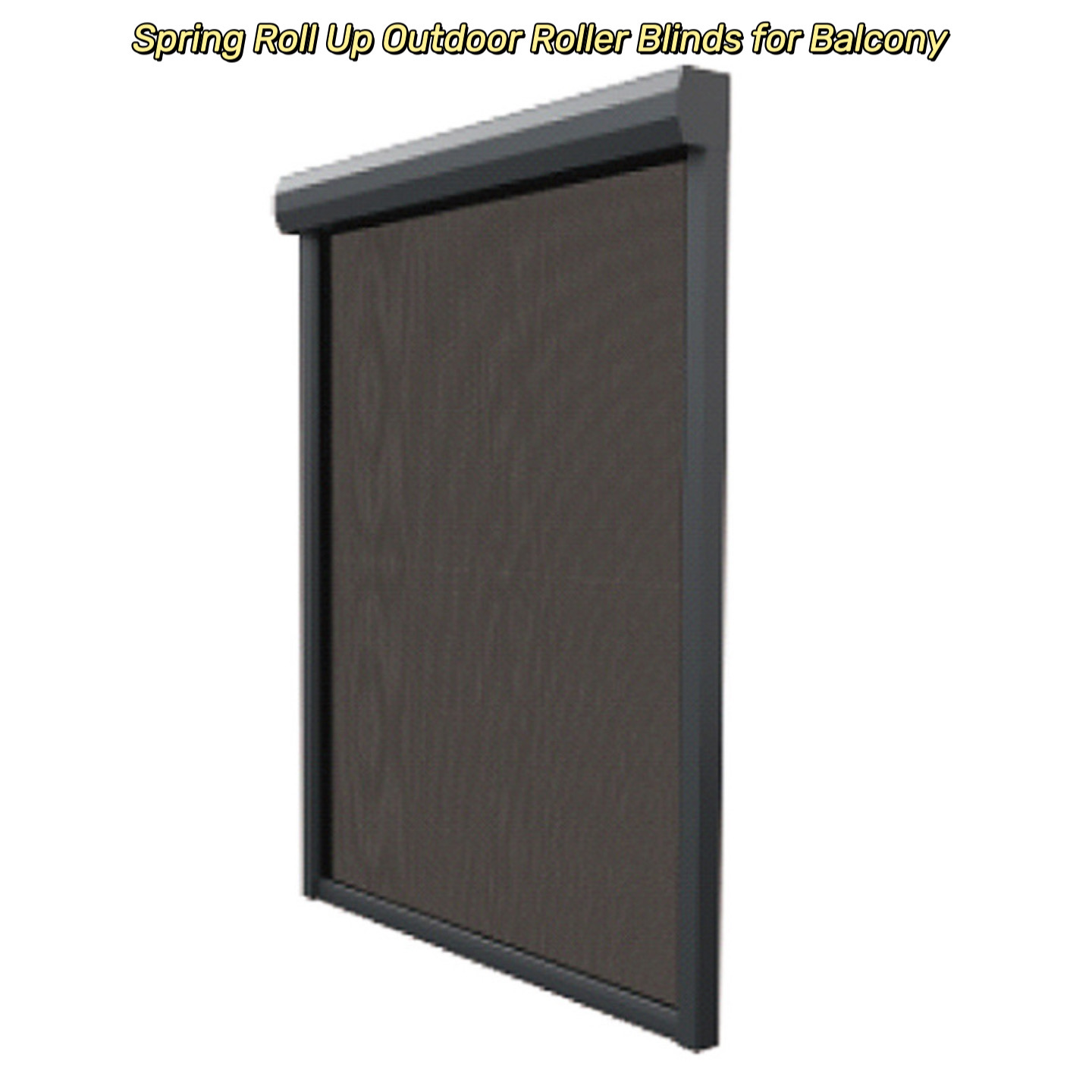 Spring Roll Up Outdoor Roller Blinds for Balcony