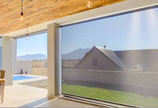 Electric Outdoor Roller Blinds And Alfresco Blinds Motorised Exterior Roller Shades For Outdoor Area