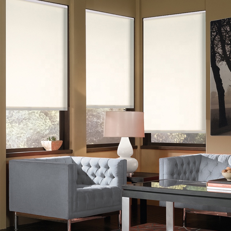 Free Stop Cordless Blackout Spring Roller Blinds