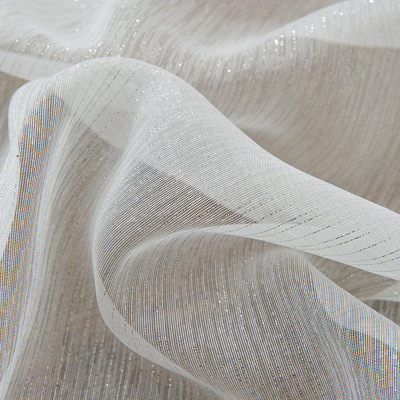 Voile Faux Linen Curtains for Bedroom