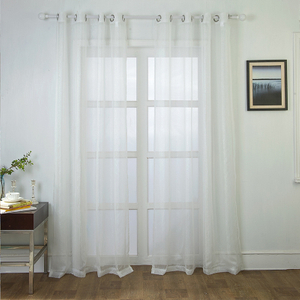 Voile Faux Linen Curtains for Bedroom